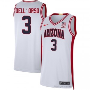 Anthony Dell'Orso Wildcats #3 Men White Basketball High School Basketball Jersey | Stitched Game-Ready Gear 86628255