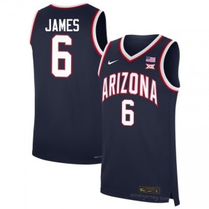 NCAA-Licensed Bryce James #6 Arizona Wildcats Men Navy Jersey | Basketball Fan Collectible 19681081