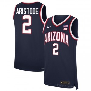 Dwayne Aristode #2 Arizona Wildcats Men Navy Basketball Jersey | NCAA-Licensed Embroidered 11249859