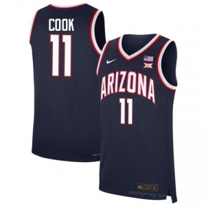 Jackson Cook #11 Arizona Cats Men Navy Player Basketball Jersey | Official Game Day Apparel 86272832