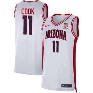 Jackson Cook #11 Men White AZ Wildcats High School Basketball Jersey | Licensed Premium 27820178