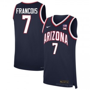 Jackson Francois #7 Arizona Wildcats Men Navy College Basketball Jersey | Official Game Day Apparel 51198650