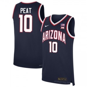 Koa Peat #10 Arizona Cats Men Navy Basketball Jersey | NCAA-Licensed Embroidered 27222923