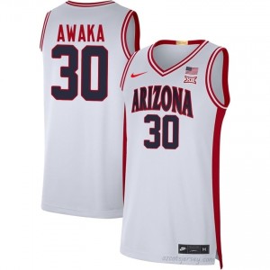 Tobe Awaka #30 Men White Wildcats NCAA Basketball Jersey | Licensed Premium 60741067