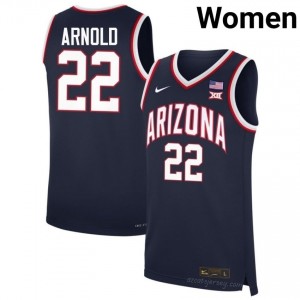 Addison Arnold #22 Arizona Wildcats Women Navy Basketball Jersey | NCAA-Licensed Embroidered 13244127