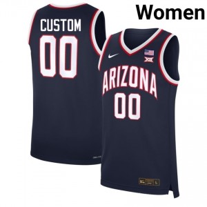 Custom #00 Arizona Cats Women Navy Basketball Jersey | NCAA-Licensed Embroidered 75806433