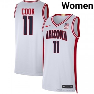 Wildcats Jackson Cook #11 Women White Basketball NCAA Jersey | Heavy-Duty Team Gear 59815295