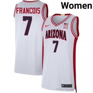 AZ Wildcats Jackson Francois #7 Women White Basketball High School Jersey | Heavy-Duty Team Gear 78012802