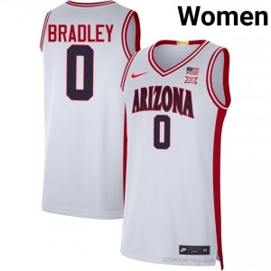 Jaden Bradley #0 Women White Wildcats NCAA Basketball Jersey | Licensed Premium 99451844