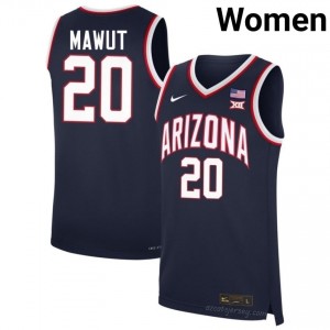 Mabil Mawut #20 Arizona Wildcats Women Navy Basketball Jersey | NCAA-Licensed Embroidered 96905501