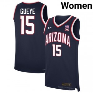 Sidi Gueye #15 Arizona Wildcats Women Navy College Basketball Jersey | Official Game Day Apparel 80712235