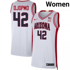 Sven Djopmo Wildcats #42 Women White Basketball High School Basketball Jersey | Stitched Game-Ready Gear 93729436