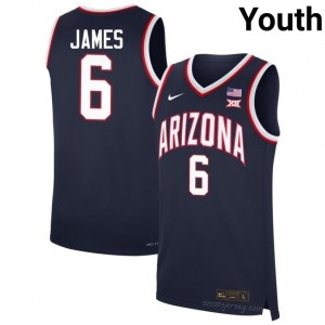 Bryce James #6 Arizona Wildcats Youth Navy College Basketball Jersey | Official Game Day Apparel 27759111