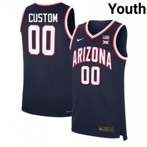 Custom #00 Arizona Wildcats Youth Navy College Basketball Jersey | Official Game Day Apparel 22026014