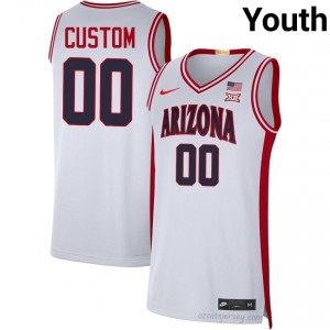 Custom #00 Youth White Wildcats NCAA Basketball Jersey | Licensed Premium 39562856