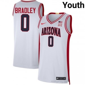 AZ Wildcats Jaden Bradley #0 Youth White Basketball High School Jersey | Heavy-Duty Team Gear 67932080