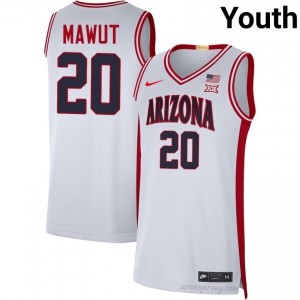 Mabil Mawut #20 Youth White AZ Wildcats High School Basketball Jersey | Licensed Premium 26579816