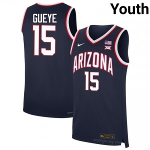 NCAA-Licensed Sidi Gueye #15 Arizona Cats Youth Navy Jersey | Basketball Fan Collectible 26944948